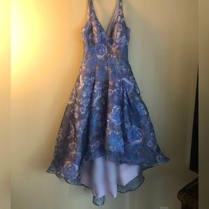 Vintage Inspired Blue Summer Dress With Pockets